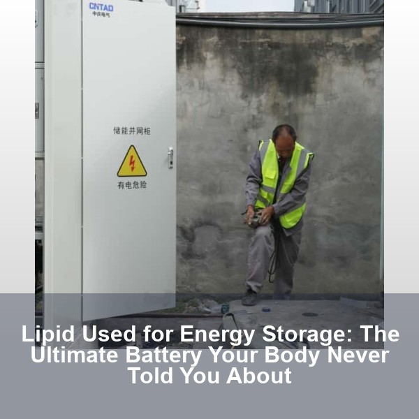 Lipid Used for Energy Storage: The Ultimate Battery Your Body Never Told You About